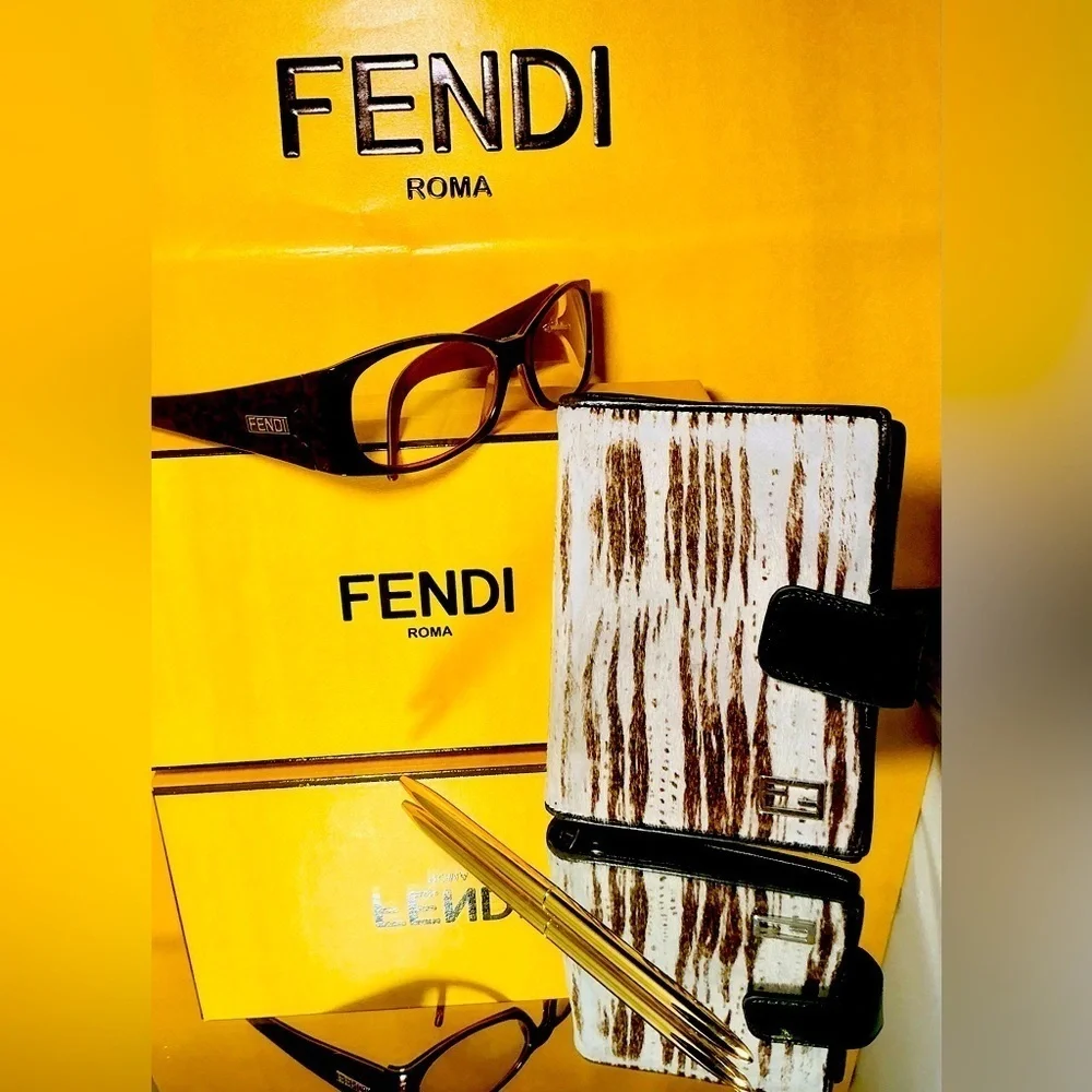 Authentic Fendi Vintage Pony Hair Agenda